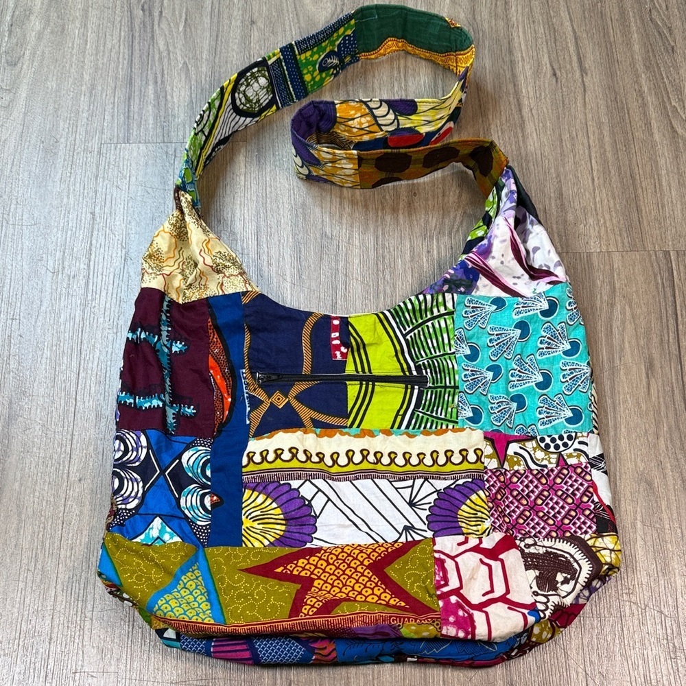 Colorful Quilt Patchwork Shoulder Bag